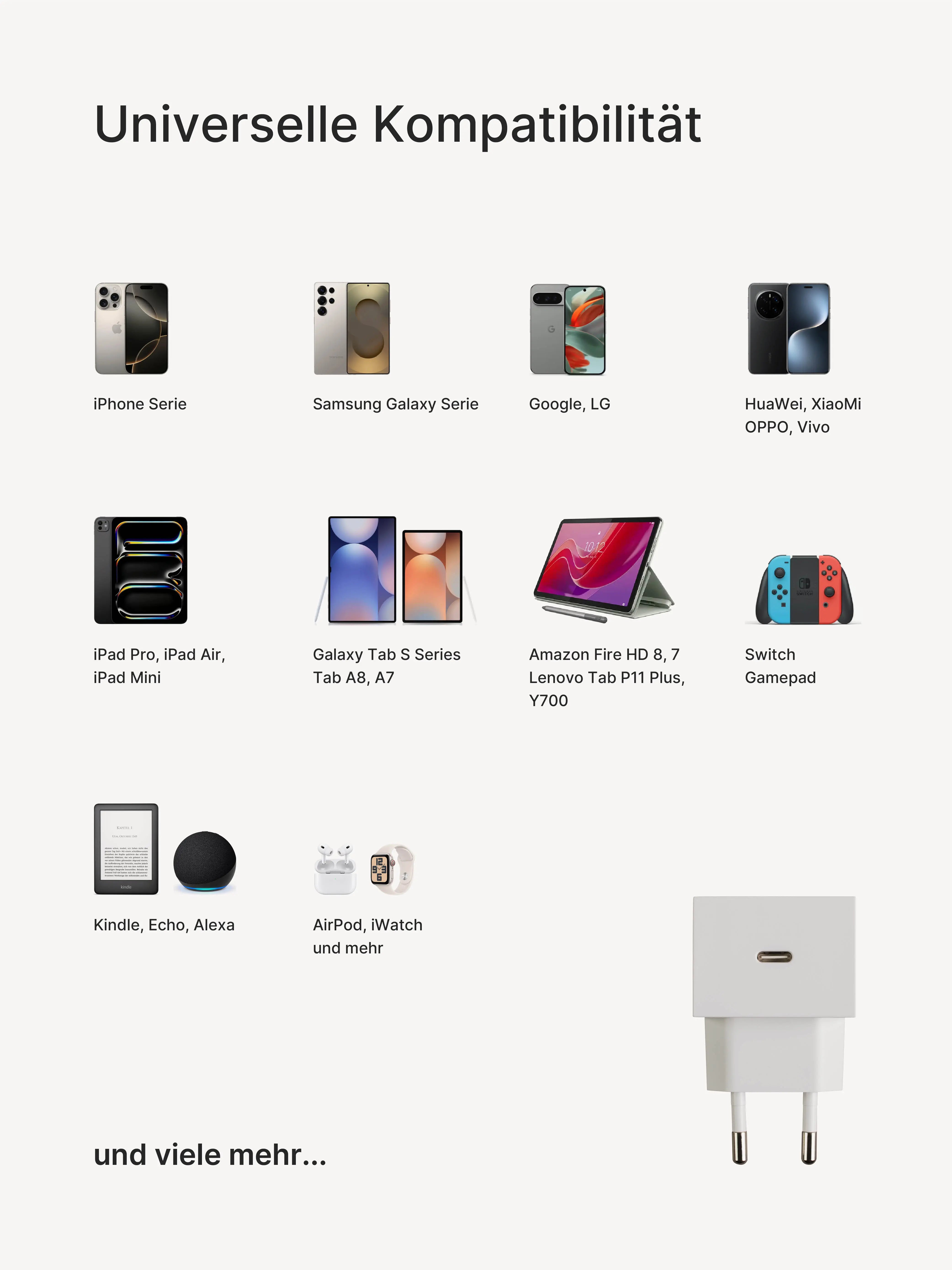 edge.35W USB-C-Ladegerät. Farbe: White