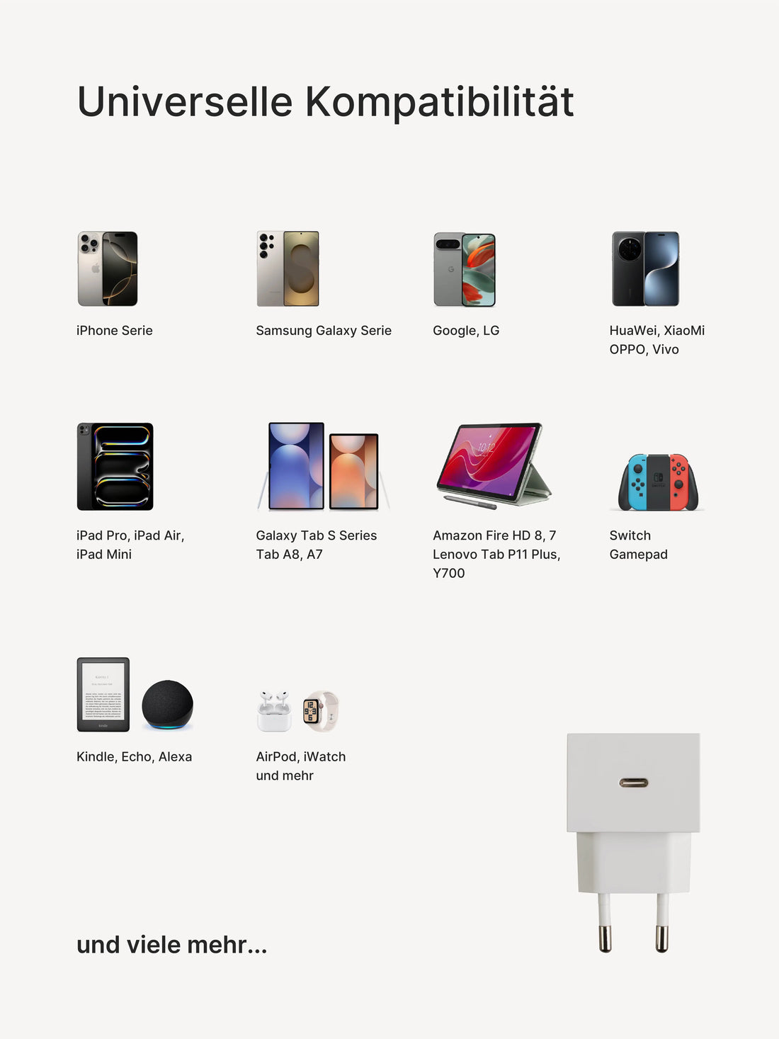 edge.35W USB-C-Ladegerät. Farbe: White