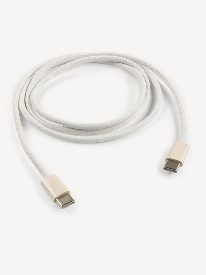 USB-C Kabel 60W gewebt | Farbe: Dune | Länge: 1m