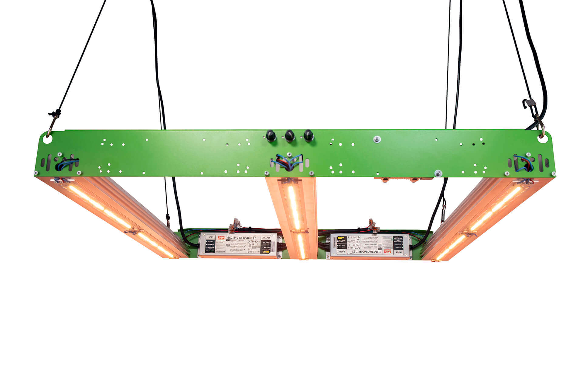 DIY-M-KIT 2 Long Series – Modular LED Grow Lamp Kit (150W per heatsink) | 3-channel, 0–10V dimmable