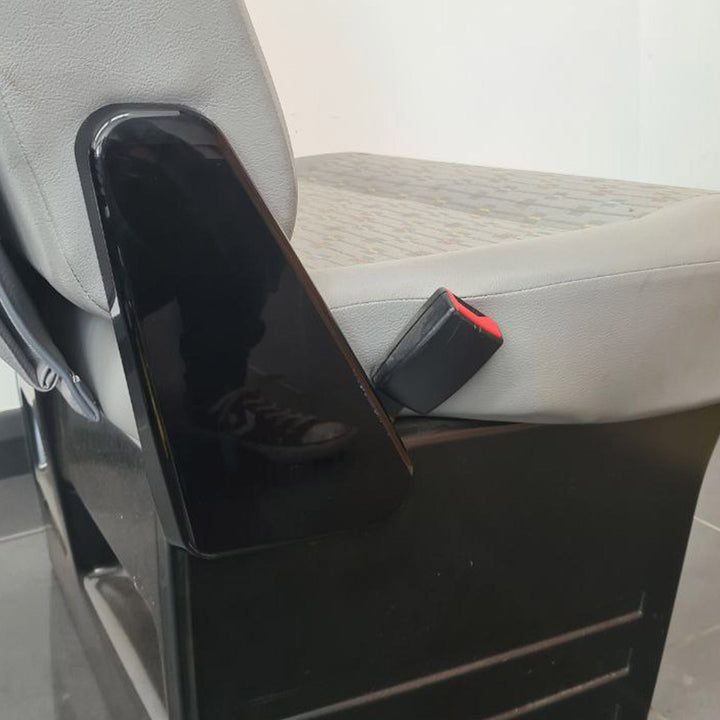 For VW T6 Twin Seat Hinge Caps + Arm rest Styling Caps Piano Black Interior Styling