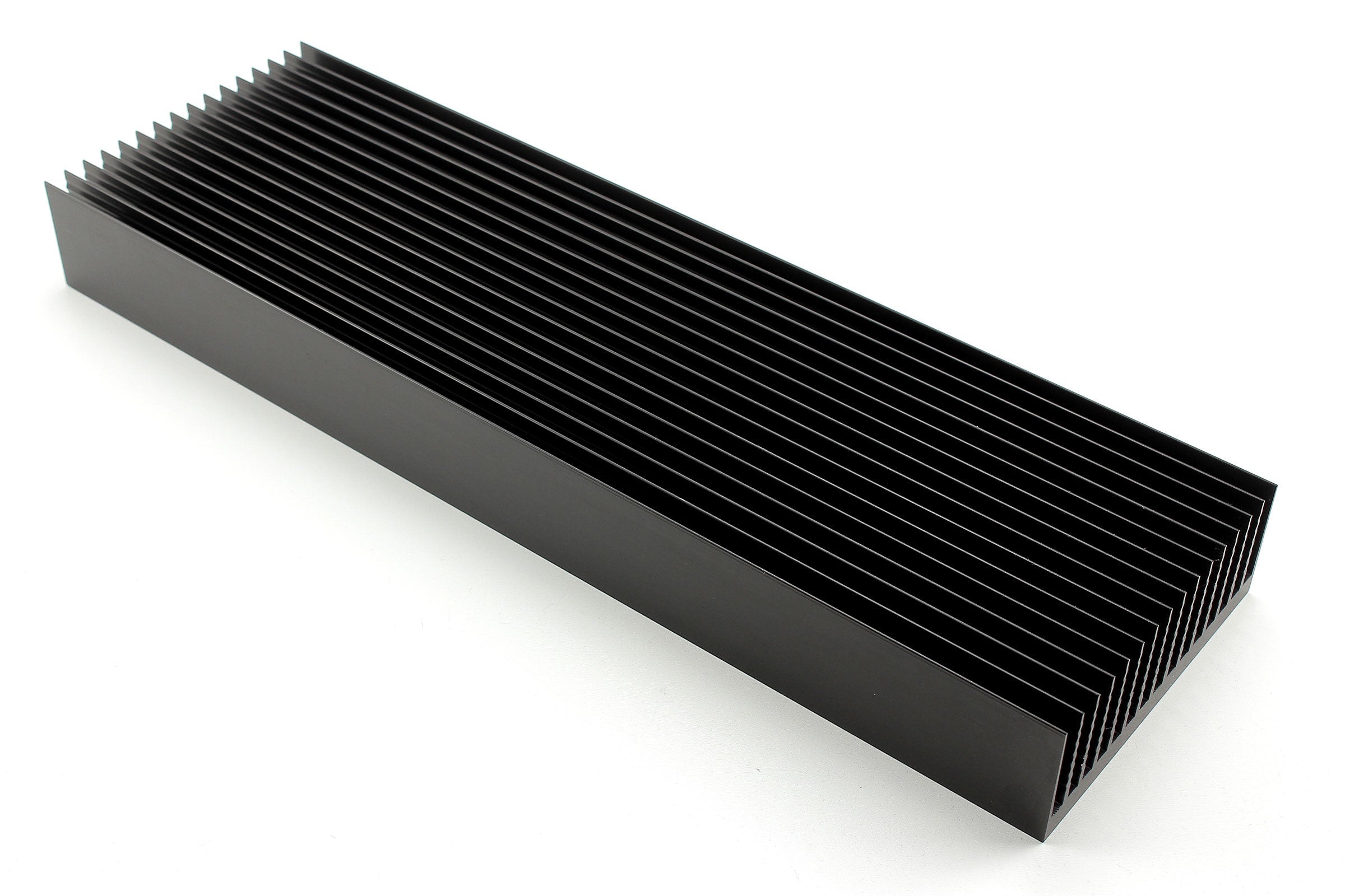 Heatsink 450mm face-milled black anodized