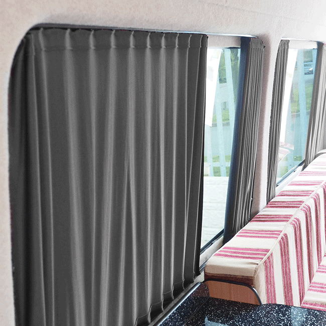 For VW Crafter Premium 2 x Side Window Curtains Van-X