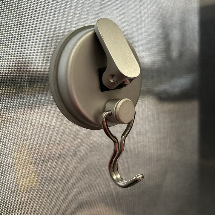 Van-X Suction Cup Hook with Lever – Strong Hanging Hook for Campervans & Vans, No Drilling Required