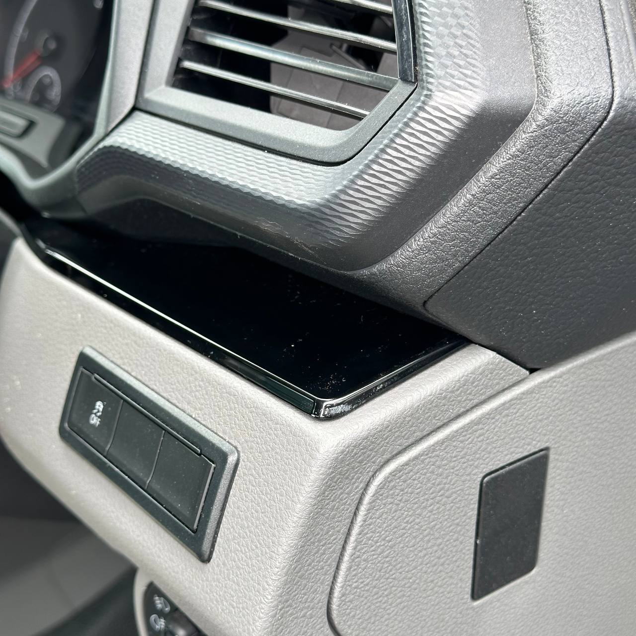 For VW T6.1 Transporter Dashboard Upgrade Van-X – Premium 4-Piece Gloss Black Lower Dash Trim &amp; Door Card Set