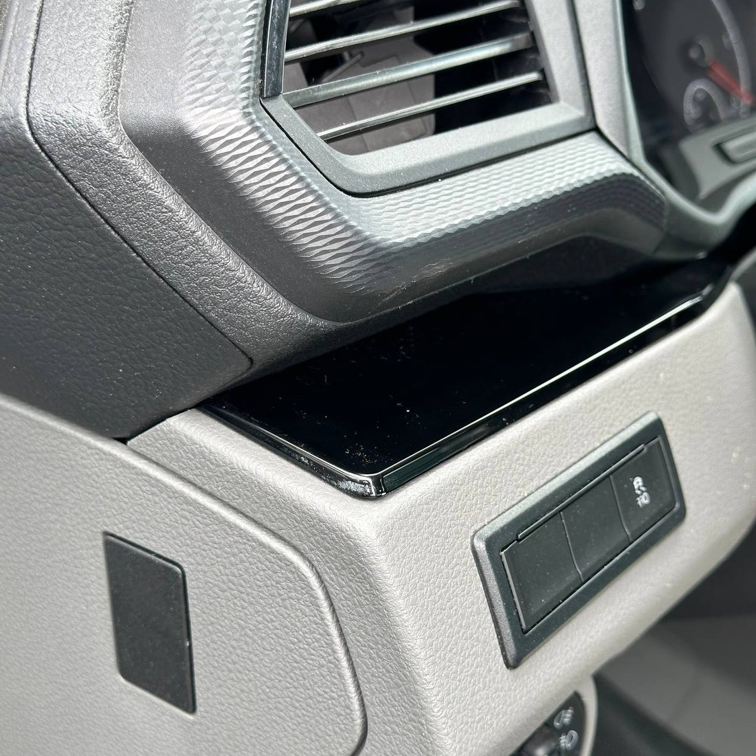 For VW T6.1 Transporter Dashboard Upgrade Van-X – Premium 4-Piece Gloss Black Lower Dash Trim &amp; Door Card Set