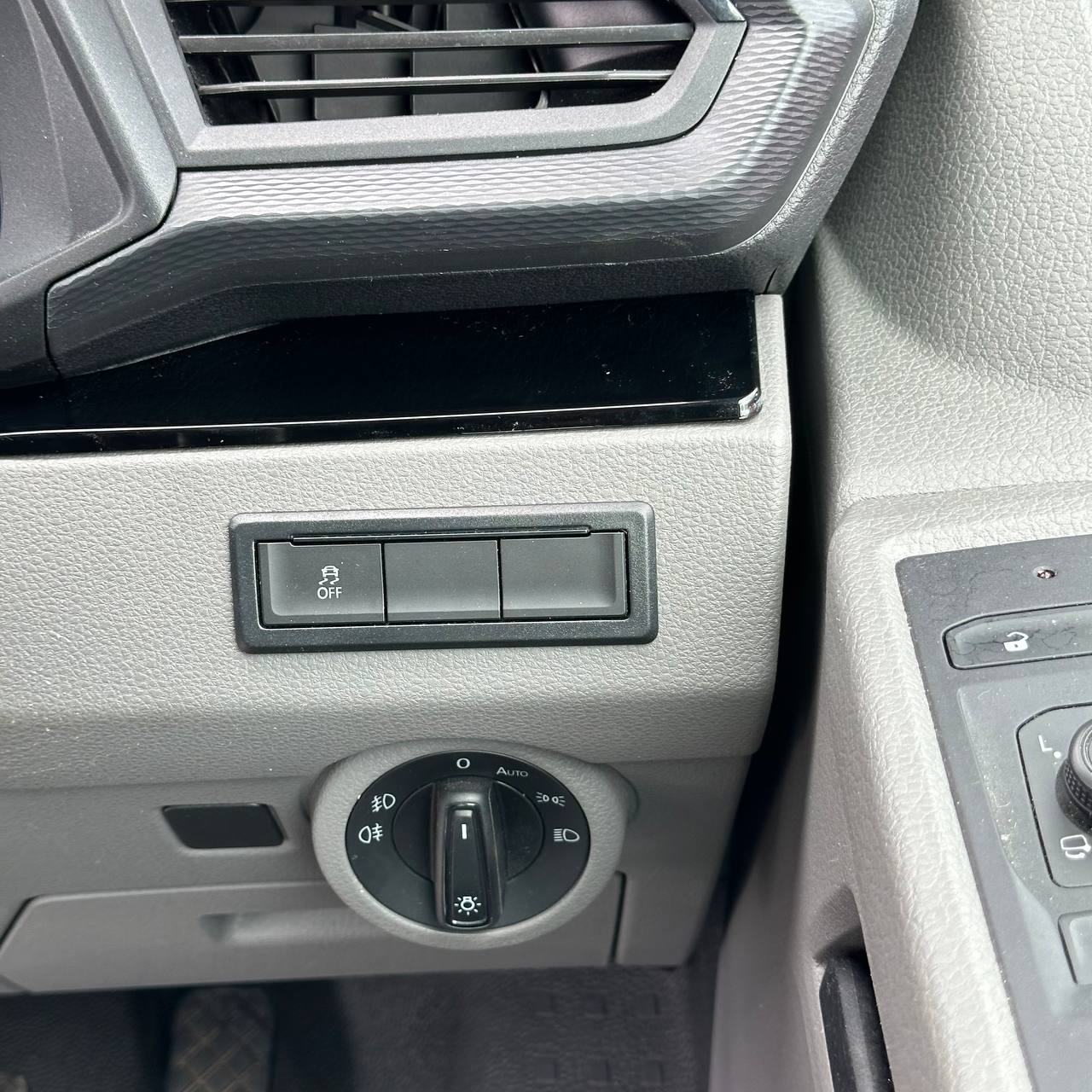 For VW T6.1 Transporter Dashboard Upgrade Van-X – Premium 4-Piece Gloss Black Lower Dash Trim &amp; Door Card Set