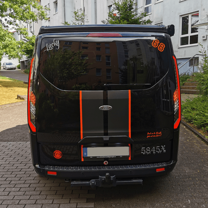 Ford Transit Custom MK1 (2012–2018) LED Taillights Smoke – Sequential Turn Signal (Dynamic) incl. E-Mark & TÜV, Set (2 Pieces)