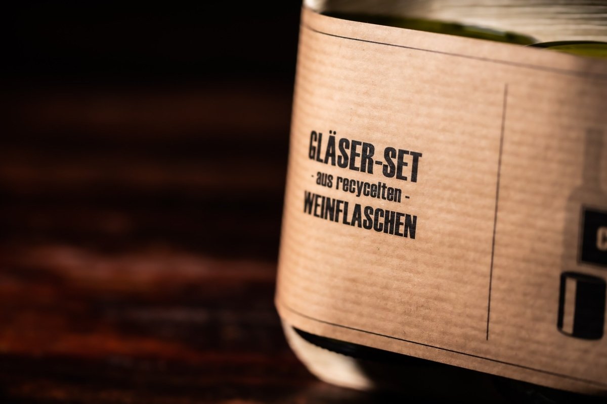 Drinking Glasses Made from Recycled Wine Bottles – Sustainable, Robust, and Dishwasher-Safe