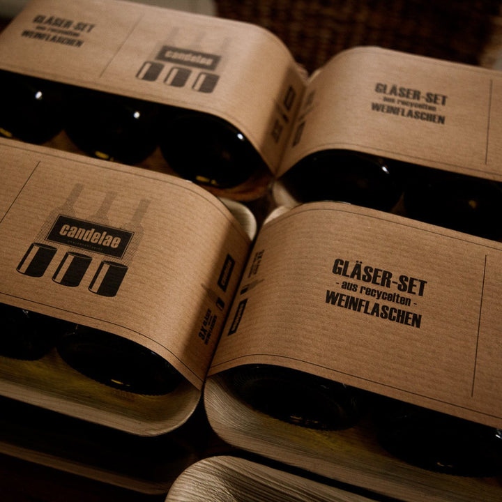 Drinking Glasses Made from Recycled Wine Bottles – Sustainable, Robust, and Dishwasher-Safe