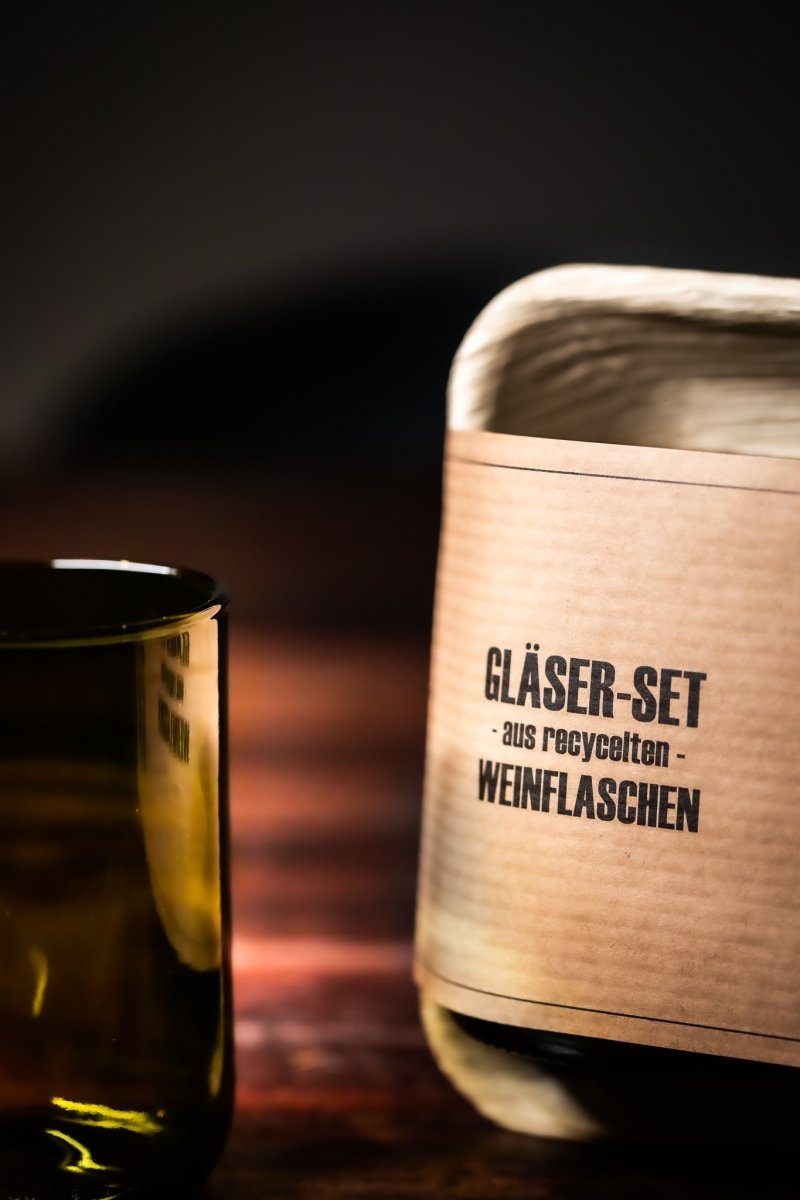 Drinking Glasses Made from Recycled Wine Bottles – Sustainable, Robust, and Dishwasher-Safe