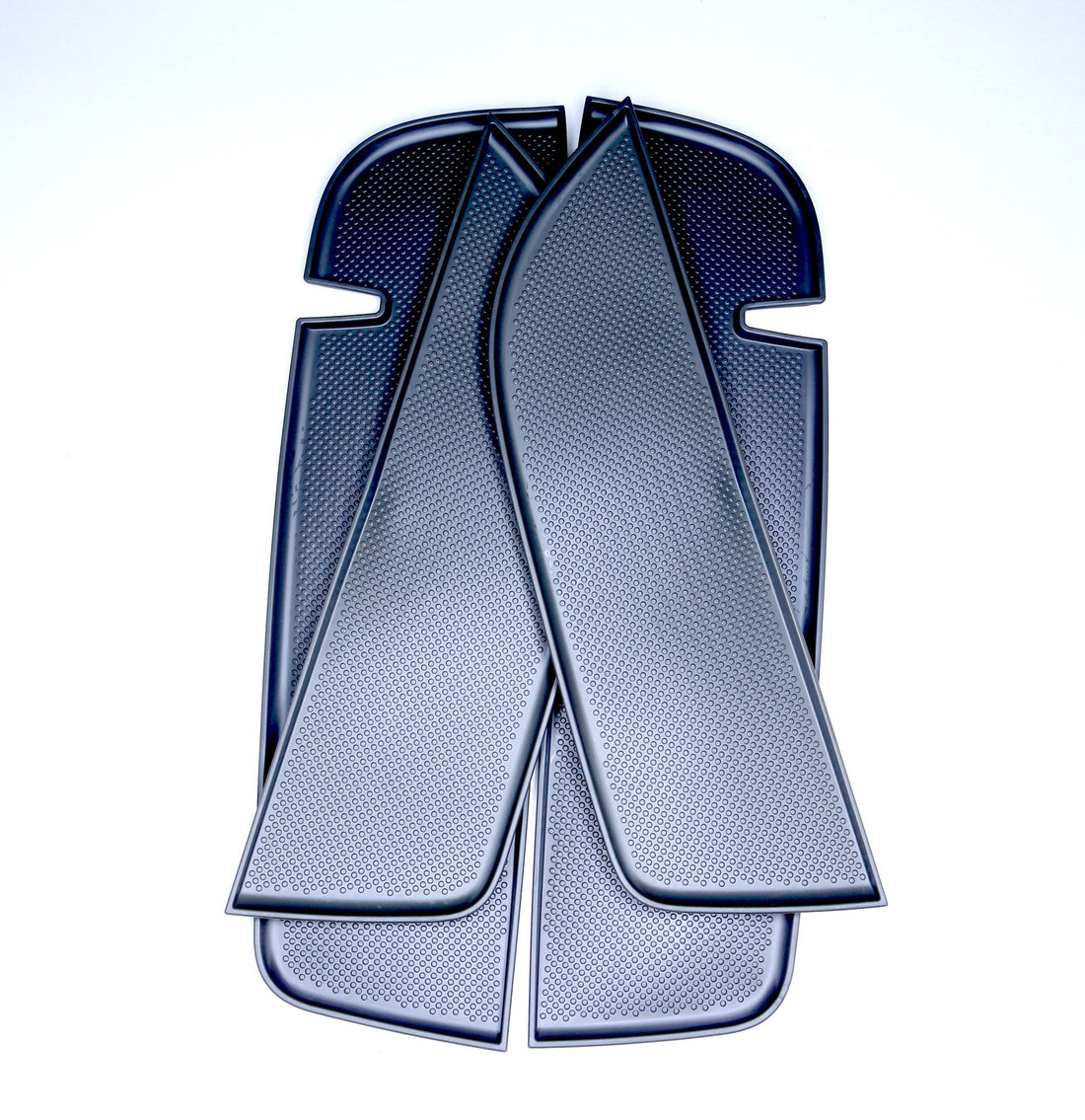 For VW T5, T5.1 NEW Door Pocket Inserts, Rubber, Door Liner Double Passenger (Dark Grey)
