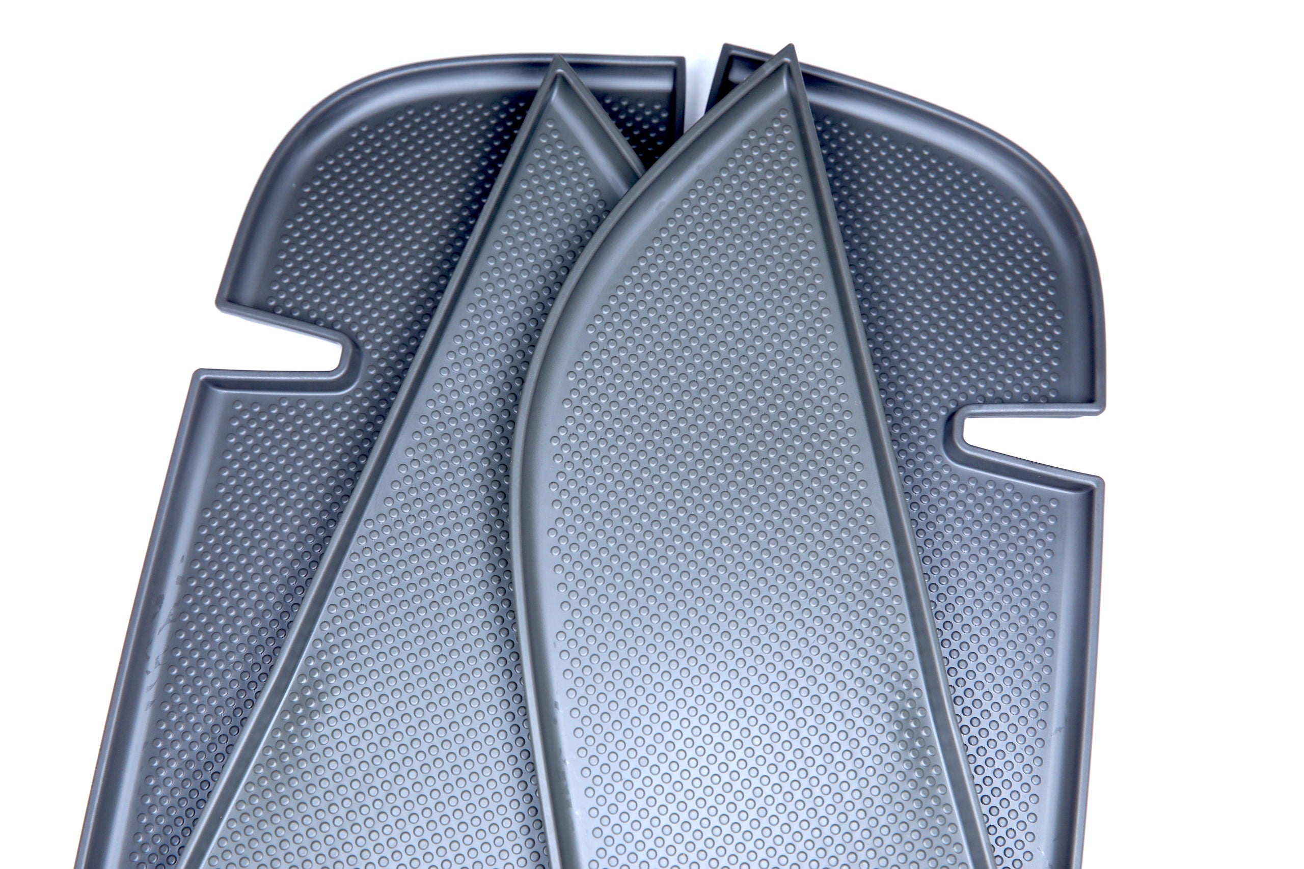 VW T5 / T5.1 Door Pocket Inserts Rubber/Silicone Dark Grey – Set (4 pieces) for Single Passenger, Door Pocket Inserts (2004–2015)