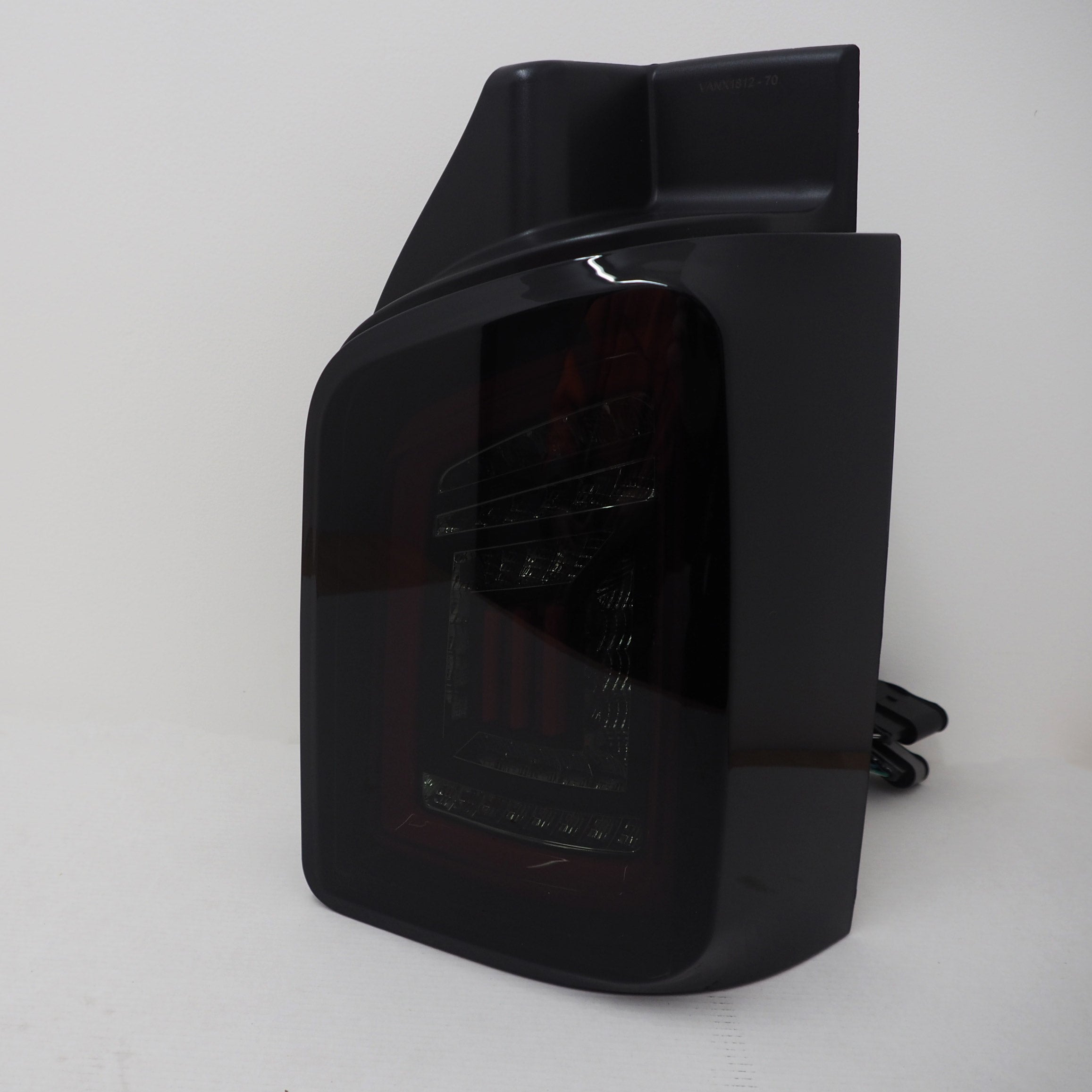 For VW T5, T5.1 Smoked Barn Door LHD Rear Lights Red Bars LED Left Hand Drive Van only MK3