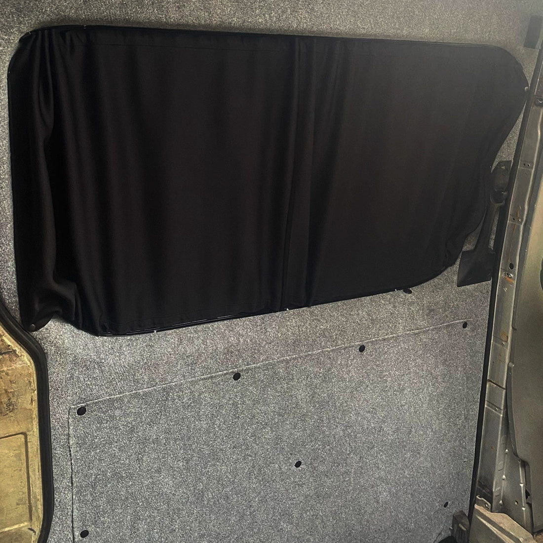 For VW Crafter Premium Window Curtains Van-X - Black/Black