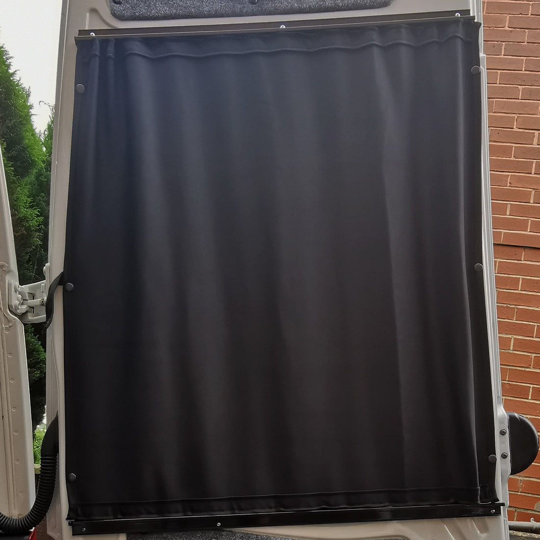 For VW Crafter Premium Window Curtains Van-X - Black/Black