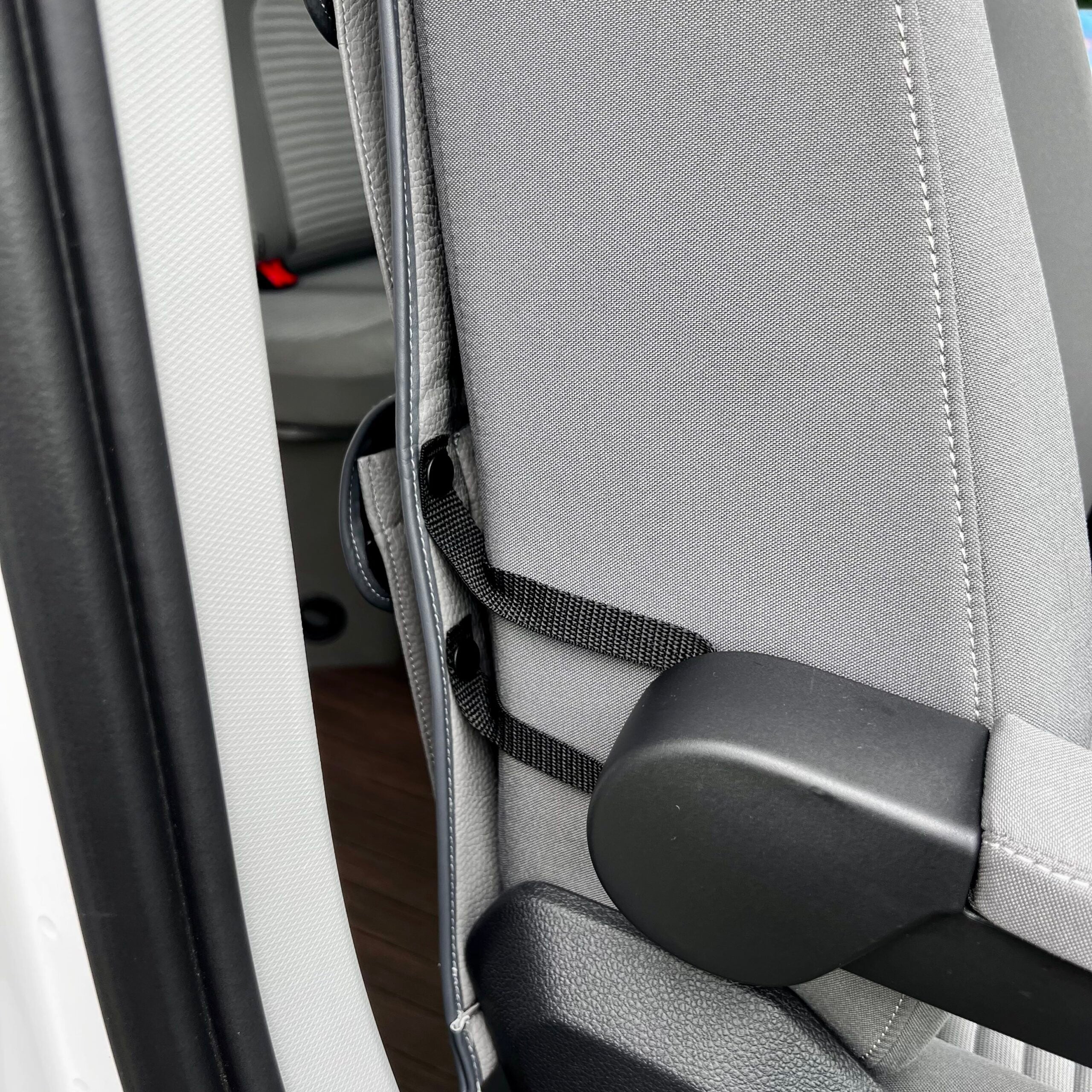 For VW California Ocean, Coast &amp; Beach Campervan Single/Captains Seat Leatherette Back Seat Organizer Storage Solution