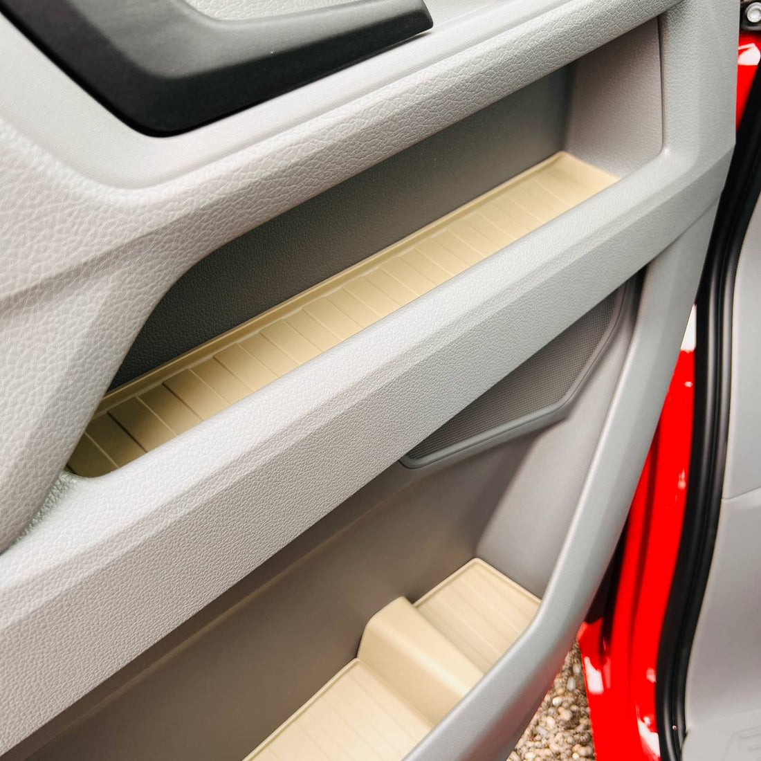 For VW Crafter New Shape Rubber Door Liner Pocket Inserts Gray