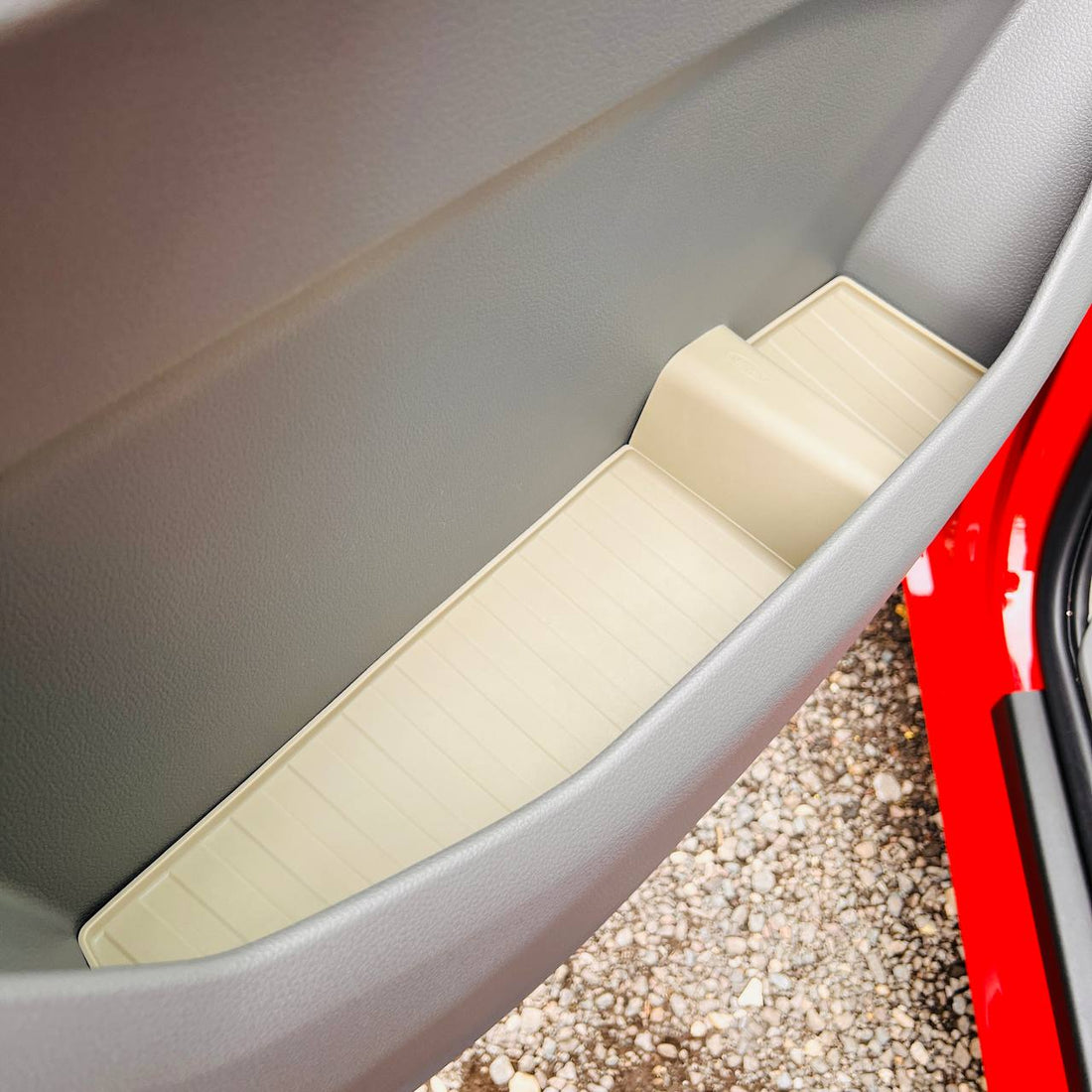 For VW Crafter New Shape Rubber Door Liner Pocket Inserts Gray