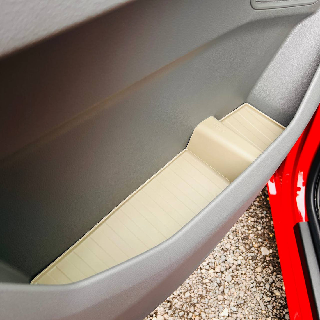For VW Crafter New Shape Rubber Door Liner Pocket Inserts Gray