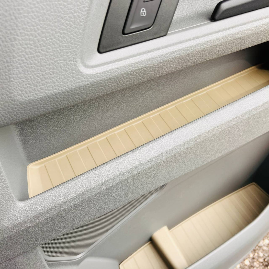 For VW Crafter New Shape Rubber Door Liner Pocket Inserts Gray