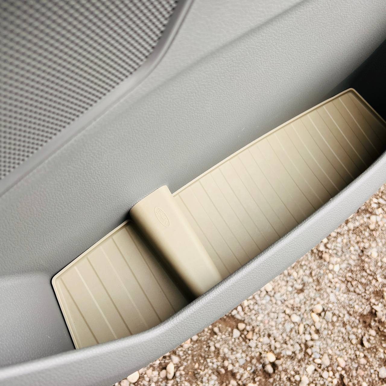 For VW Crafter New Shape Rubber Door Liner Pocket Inserts Gray