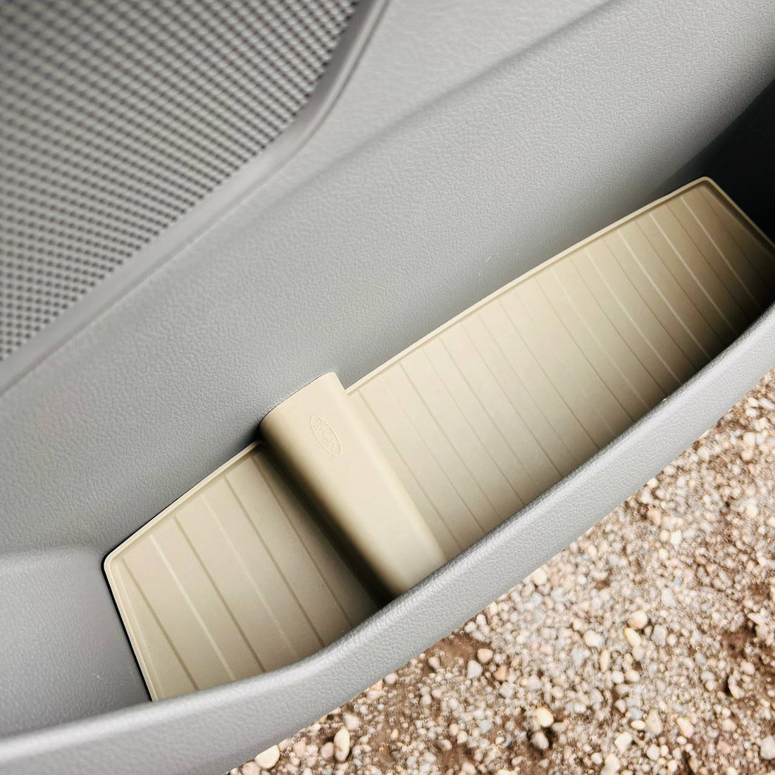For VW Crafter New Shape Rubber Door Liner Pocket Inserts Gray