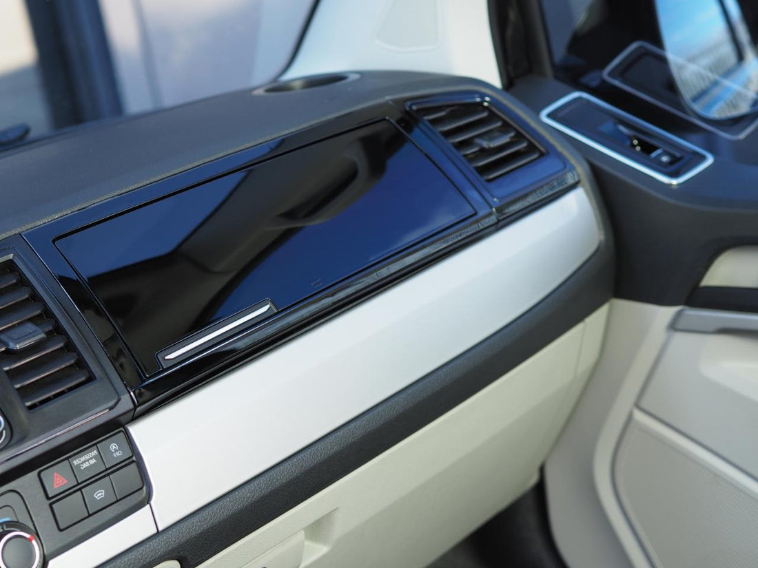 For VW T6 Transporter Glove Box Comfort Dash Conversion Piano Black