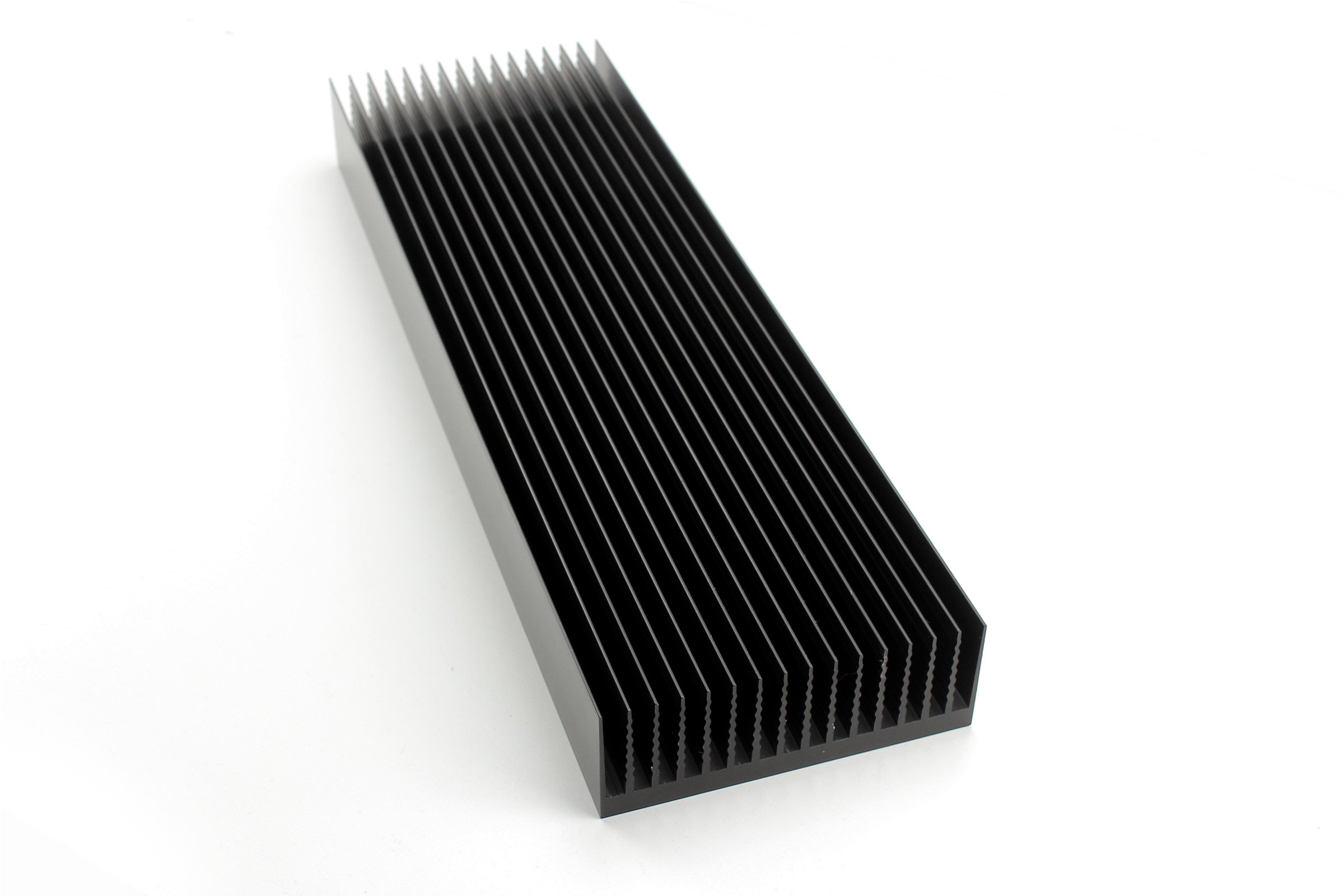 Heatsink 450mm face-milled black anodized