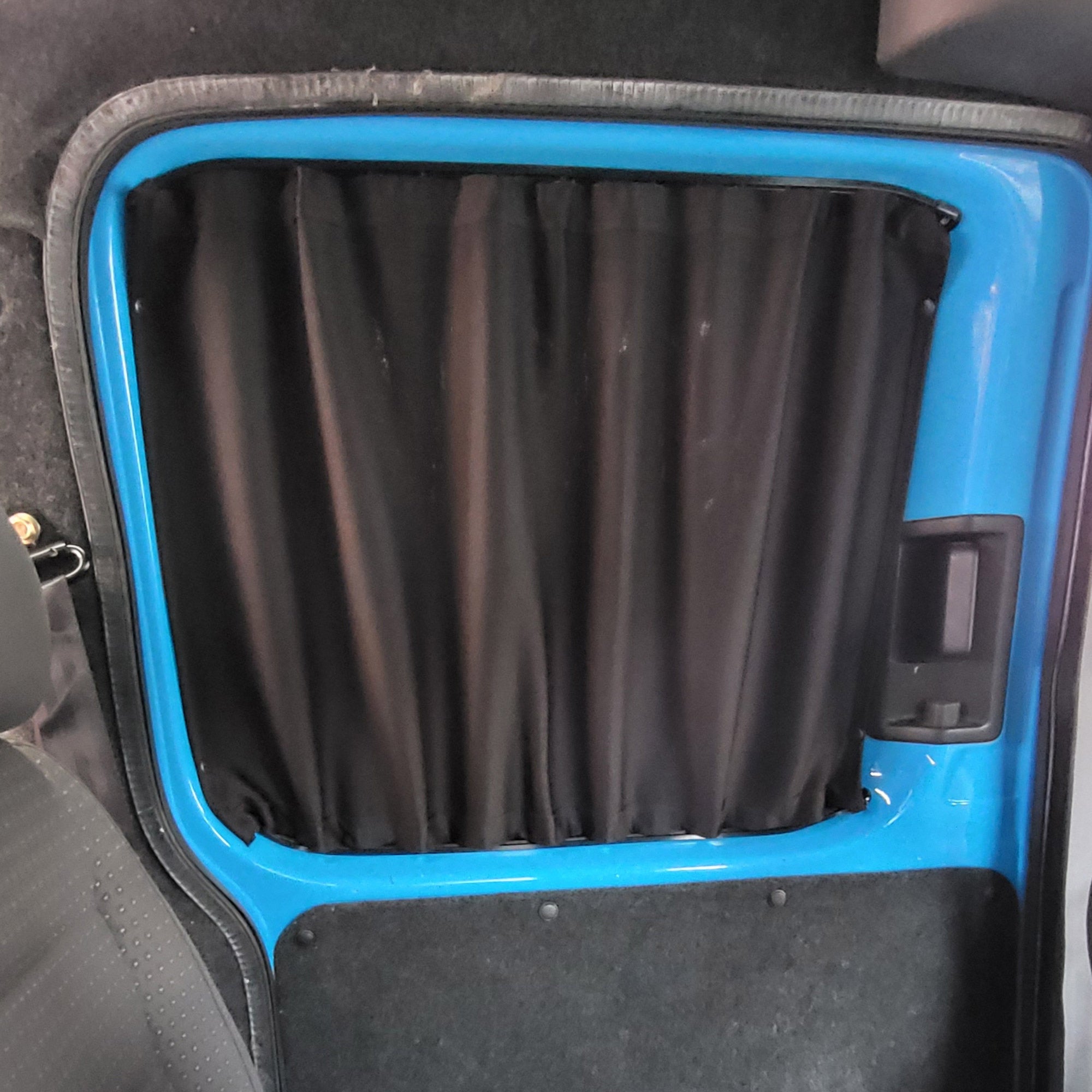For VW Caddy Premium 2 x Side Sliding Door Window Curtains Van-X
