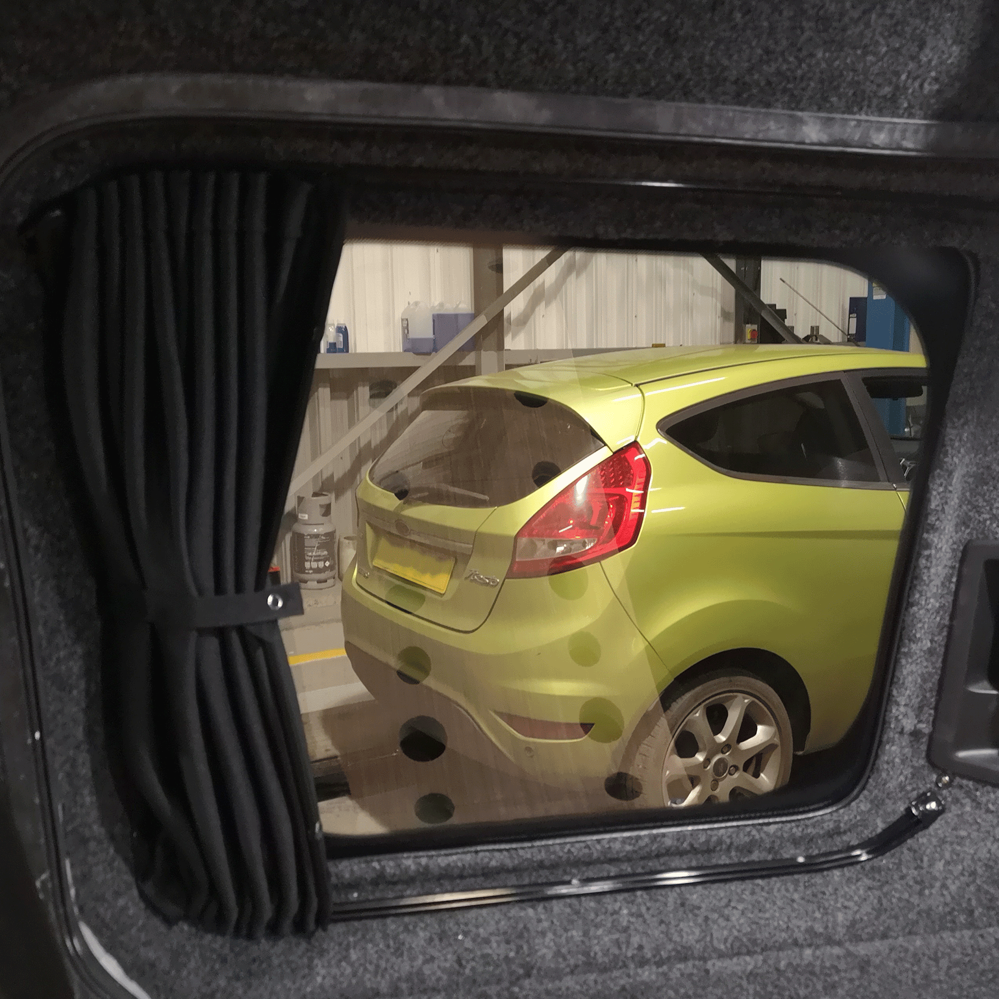 For VW Caddy Premium 2 x Side Sliding Door Window Curtains Van-X