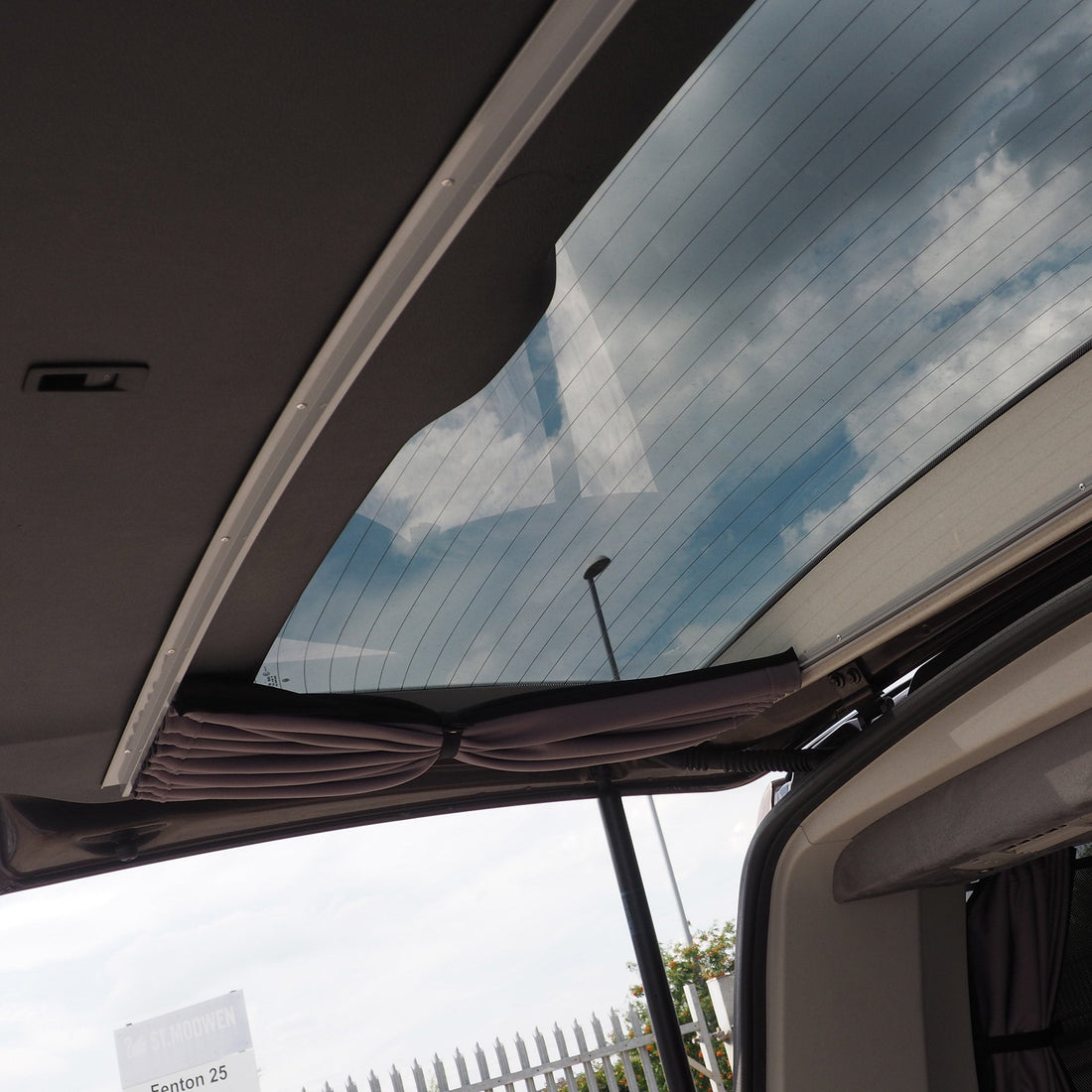 For Opel Vivaro Premium 1 x Tailgate Window Curtains Van-X