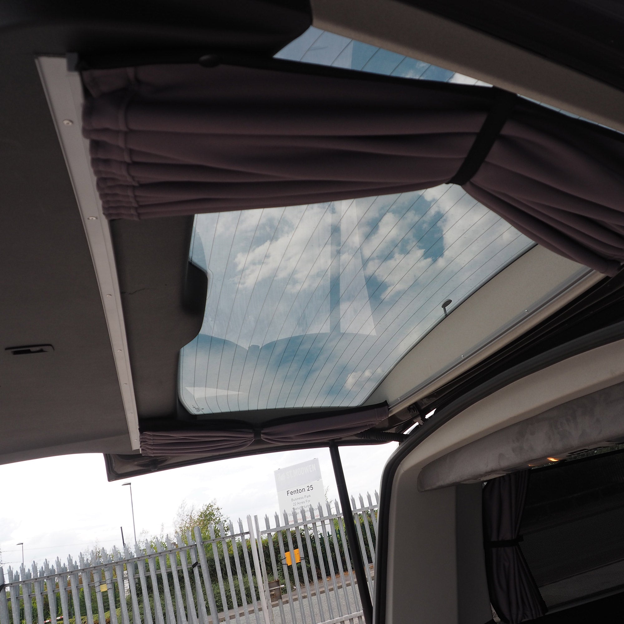 For Opel Vivaro Premium 1 x Tailgate Window Curtains Van-X