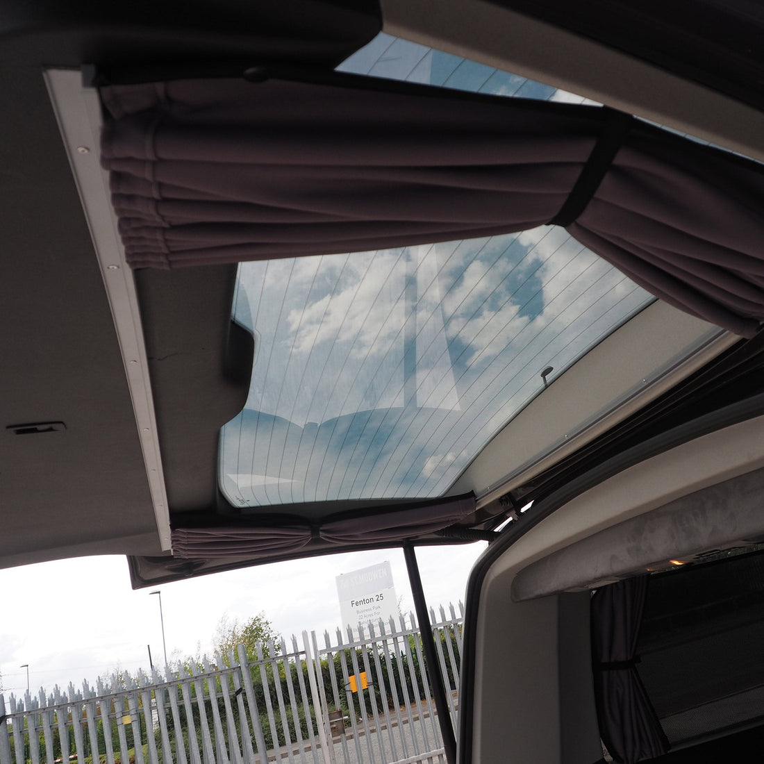 For Opel Vivaro Premium 1 x Tailgate Window Curtains Van-X