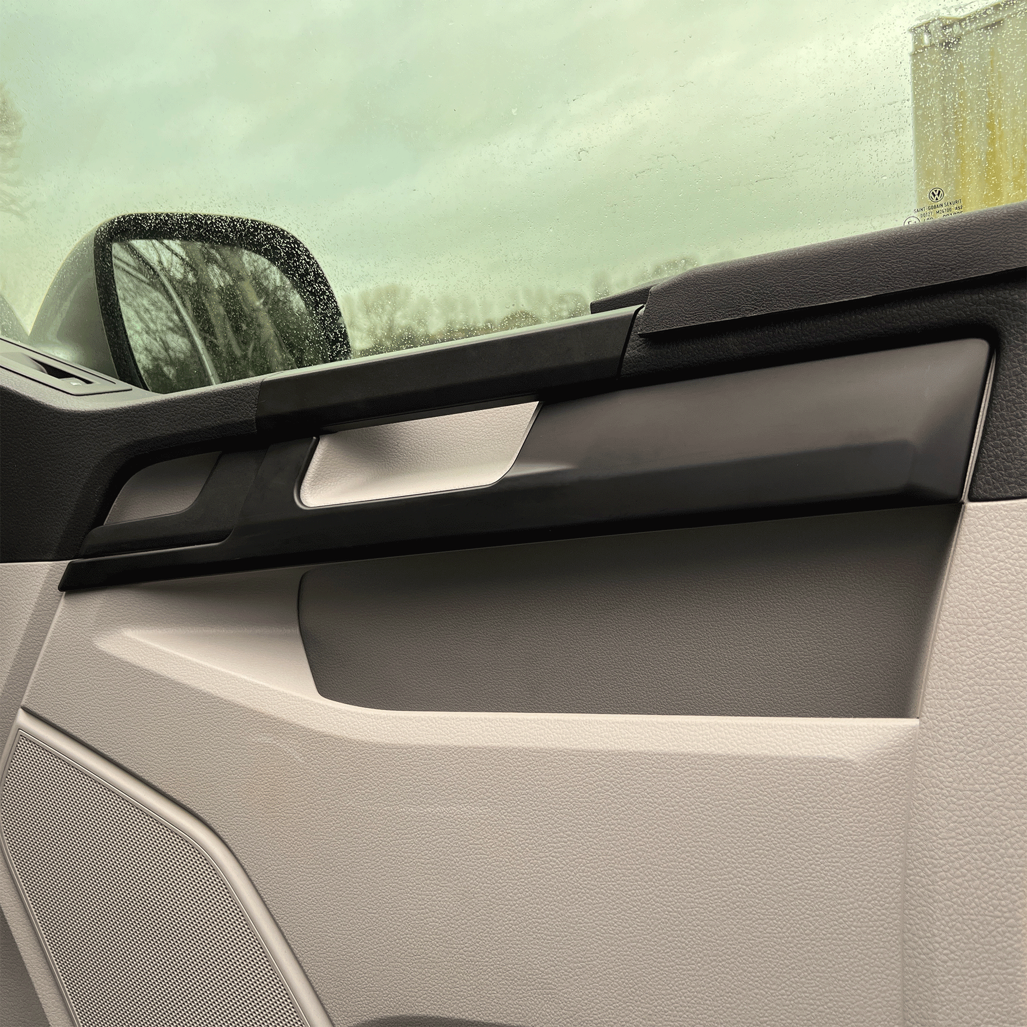 For VW T6 Lower Dash Styling Trims Comfort Dash LHD Matte Black