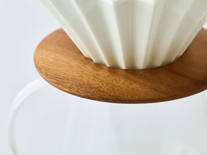 Origami Wooden Holder – Premium Acacia Wood for Origami Dripper S & M, Minimalist Design, Tapered Stability